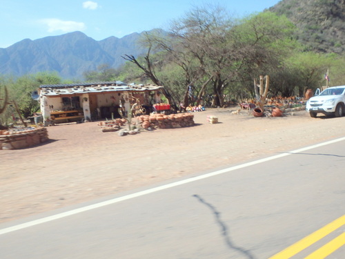 A roadside cafe and souvenir stand.